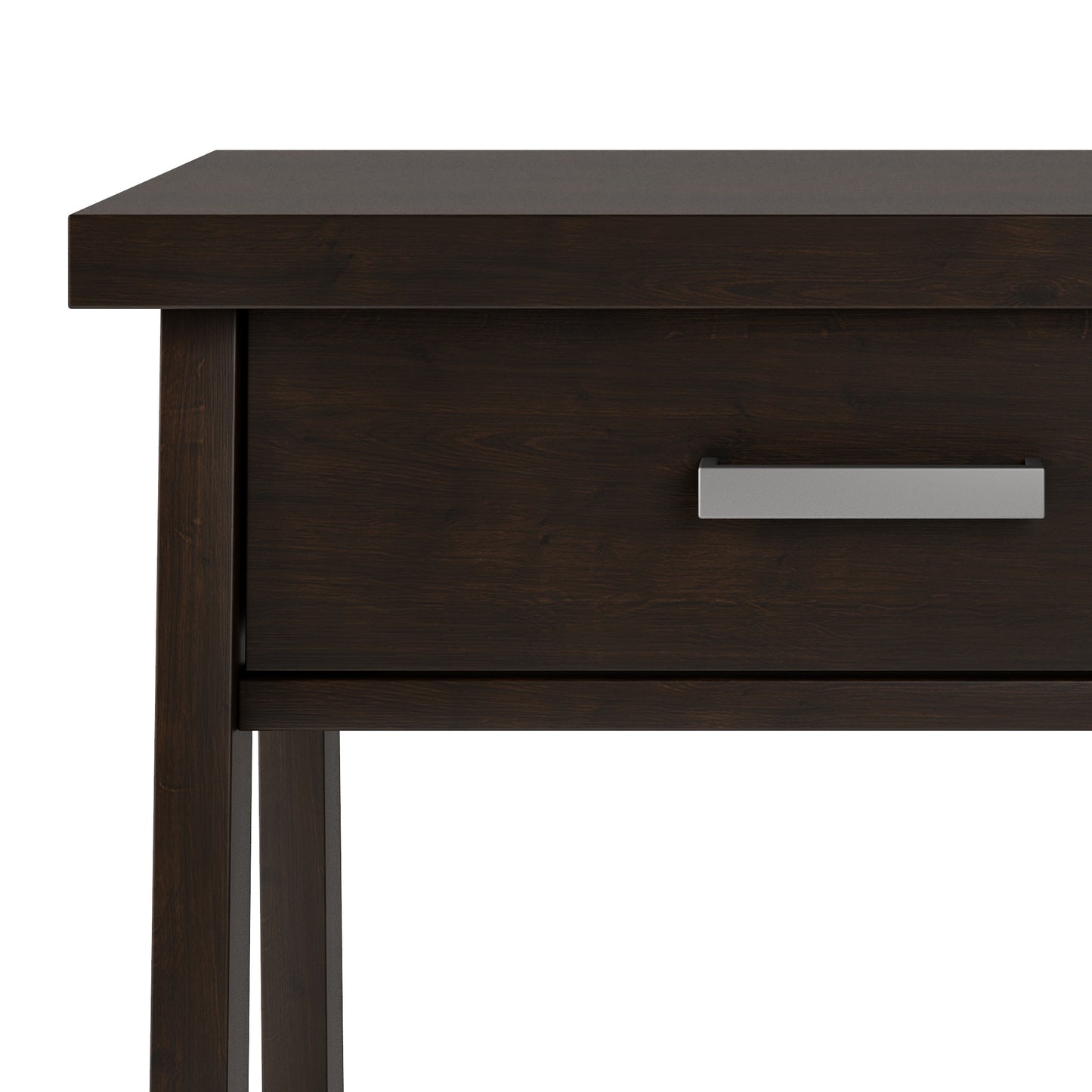 Sawhorse - Bedside Table - Dark Chestnut Brown