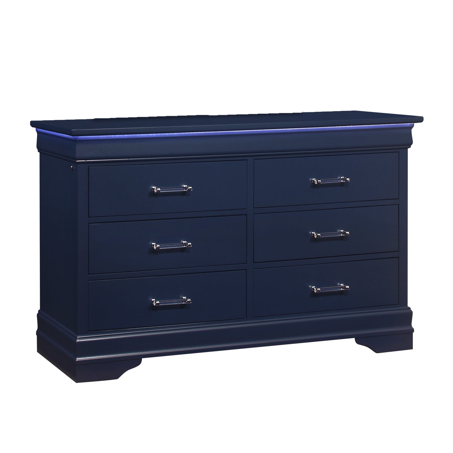 CHARLSTON BLUE DRESSER WITH LED