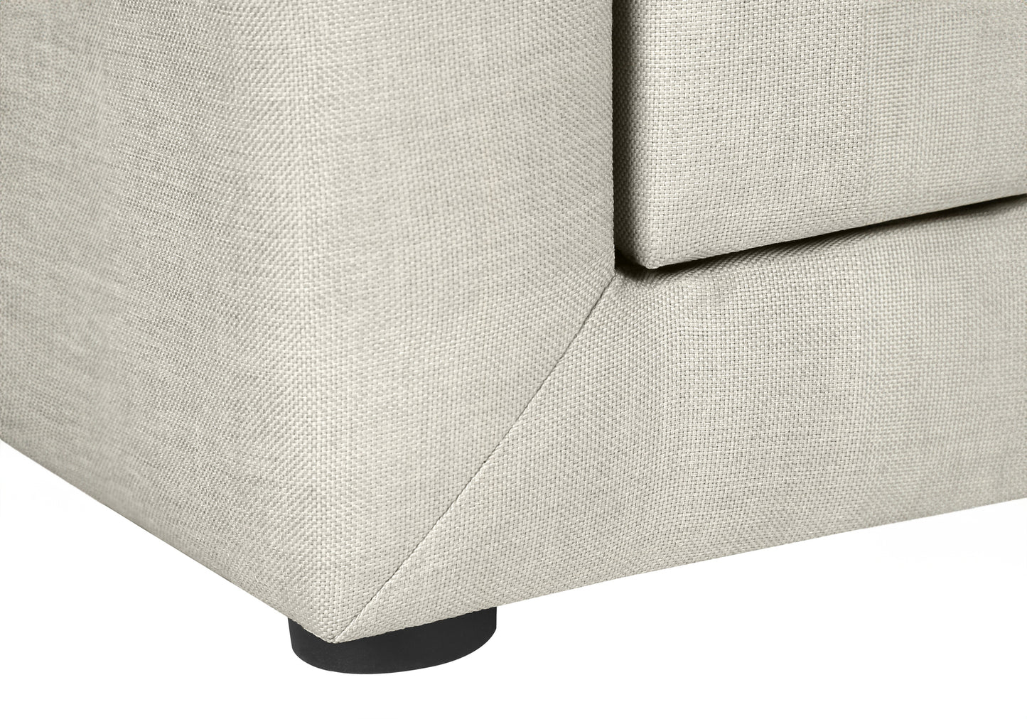 Nightstand, Nightstand, End, Side, Lamp, Storage Drawer, Bedroom, Upholstered, Beige Linen Look, Transitional