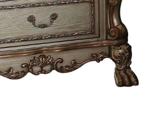 Dresden Gold Patina & Bone Finish Nightstand