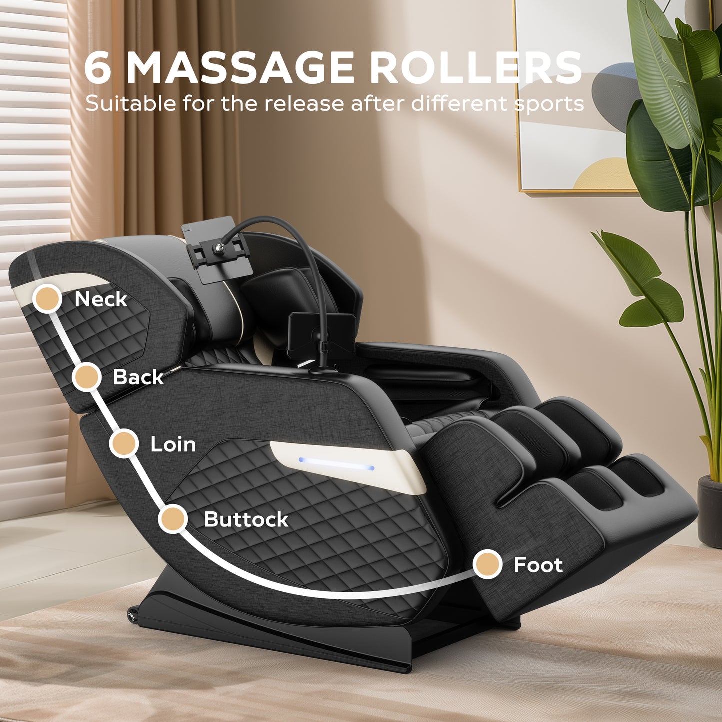 Massage Chair Recliner with Zero Gravity with Full Body Air Pressure