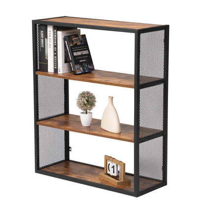 Three layer storage rack - retro brown