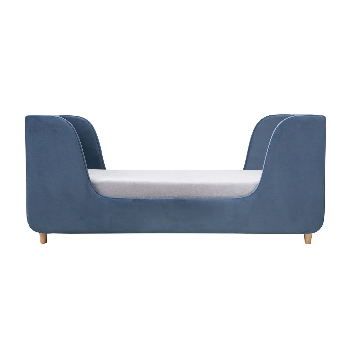 Bodhi Upholstered Toddler Bed in Dusk Blue