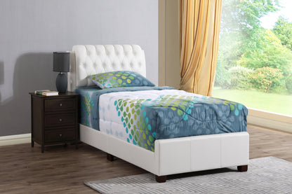 Stylish White Twin Bed For Contemporary Spaces