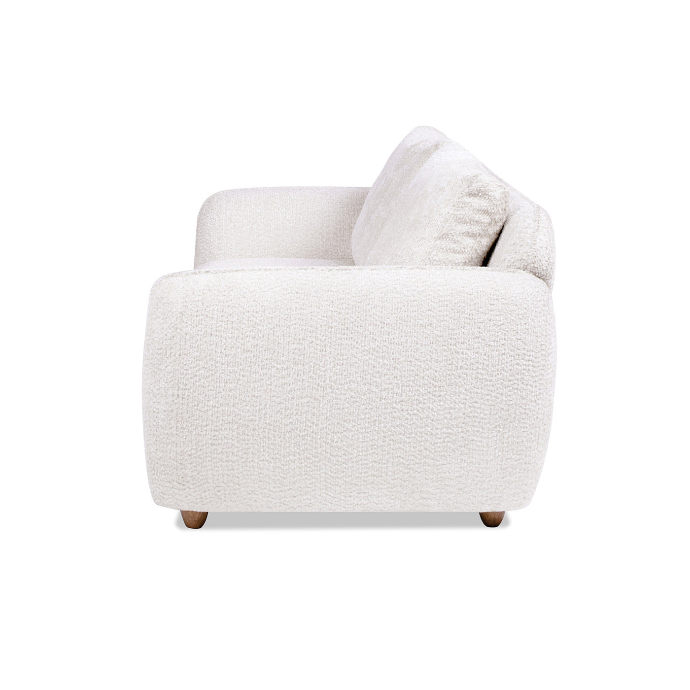 Sharon 84" Puffy Arm Sofa, Alpaca Off-White Chenille
