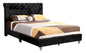 Stylish Black Transitional Upholstered Bed