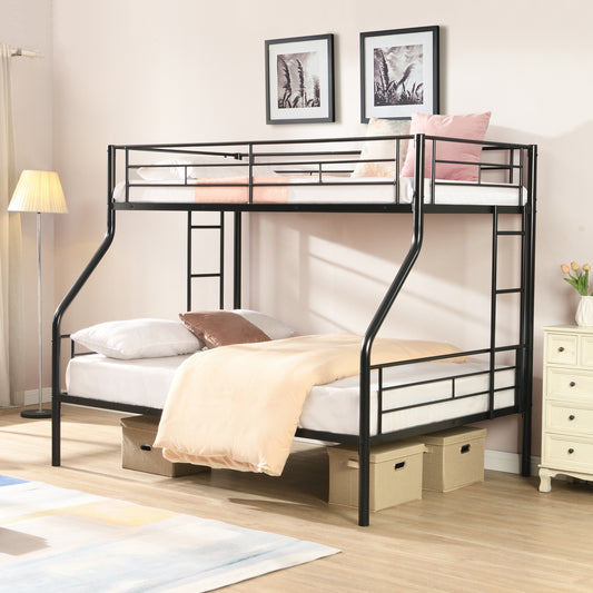 Twin Over FULL Metal Bunk Bed , No Box Spring Needed, Large Under Bed Storage, Easy Assemble