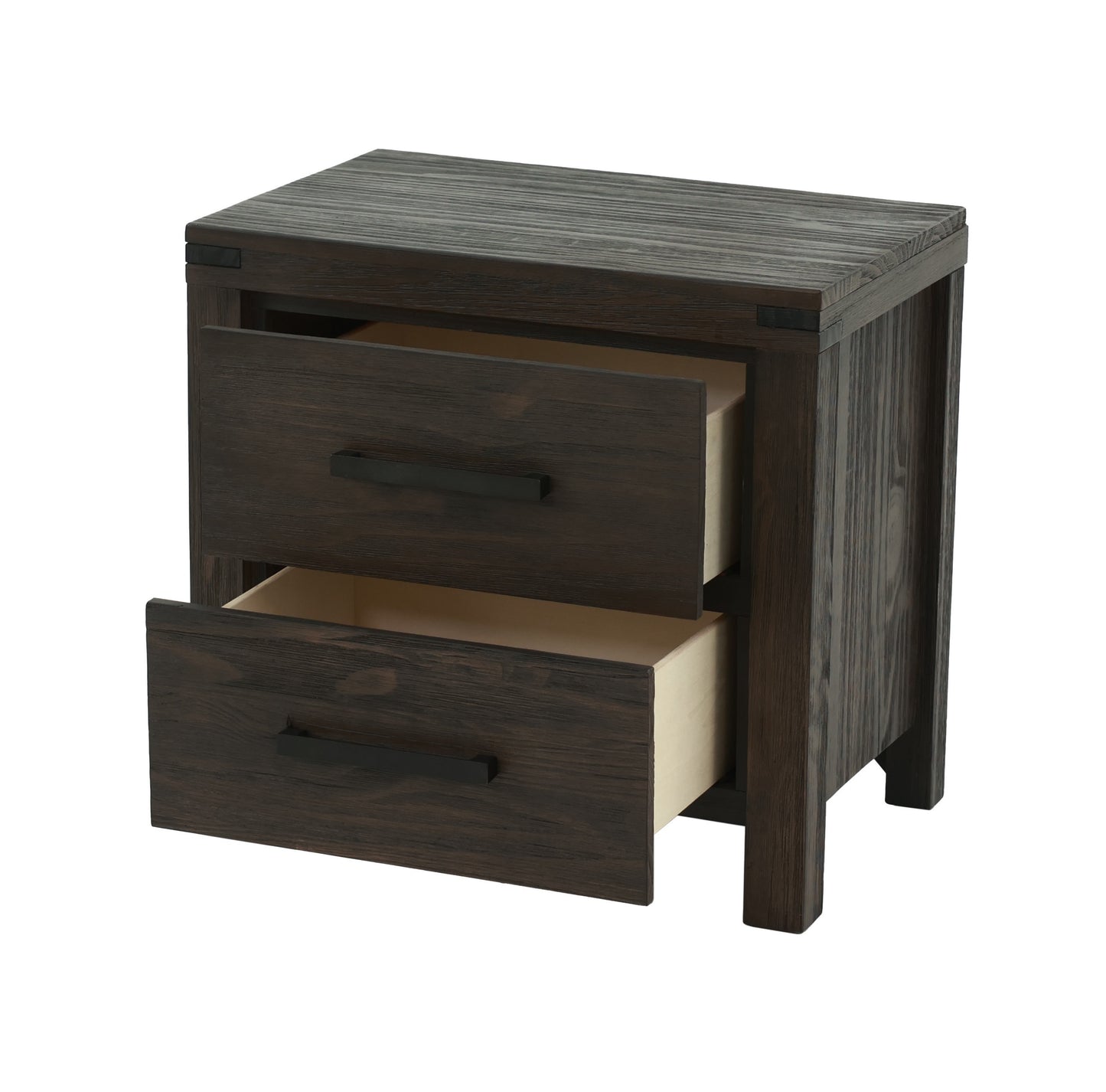 Bedroom Furniture Simple Nightstand Drawers Bed Side Table Solidwood