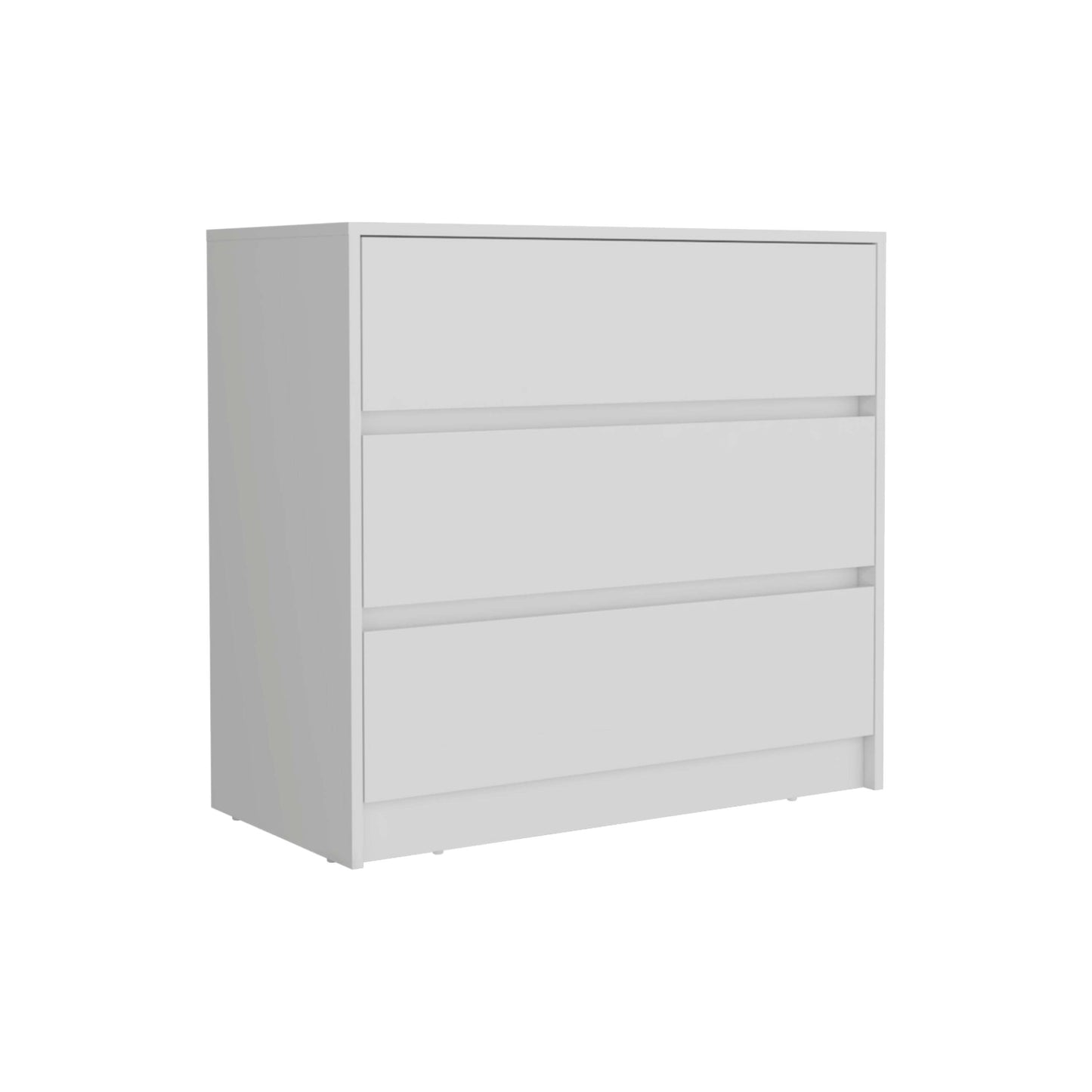 Dresser 31"H, 3 Drawers, Chest of Drawers, White