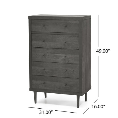 NORDIC 5-DRAWER CHEST