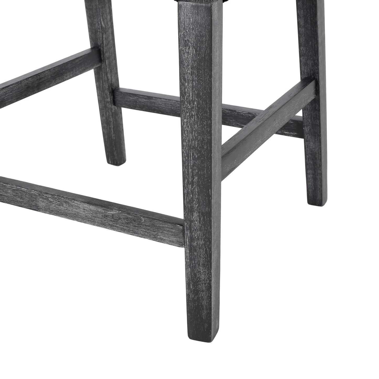 Upholstered 26 inch Counter Stool - Charcoal/Gray