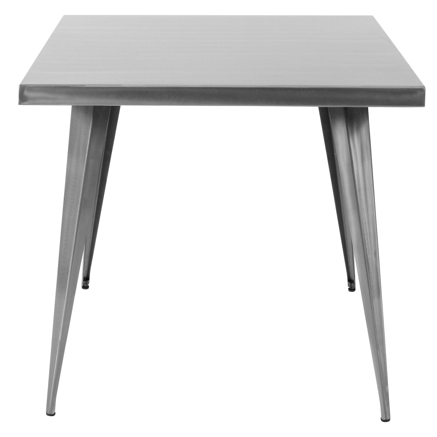 Austin Industrial Dining Table in Brushed Silver by LumiSource