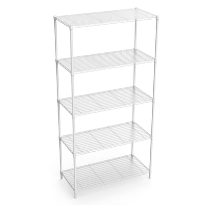 5 Tier Shelf Wire Shelving Unit - 5T-1636-W-LKJ, 72H