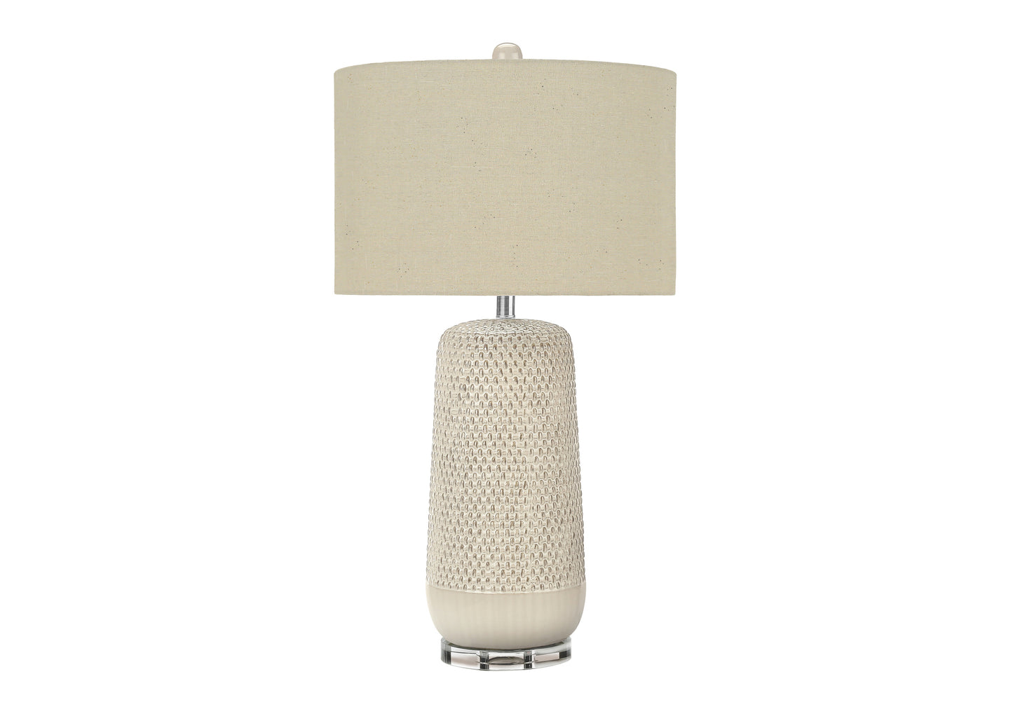 Lighting, 31"h, Table Lamp, Cream Ceramic, Beige Shade, Contemporary