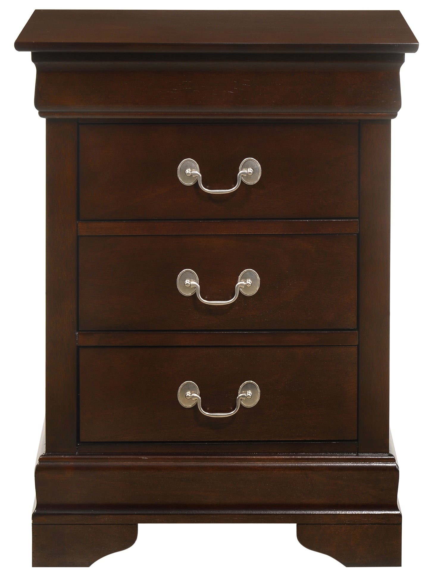 Glory Furniture Louis Phillipe G3125-3N 3 Drawer Nightstand , Cappuccino