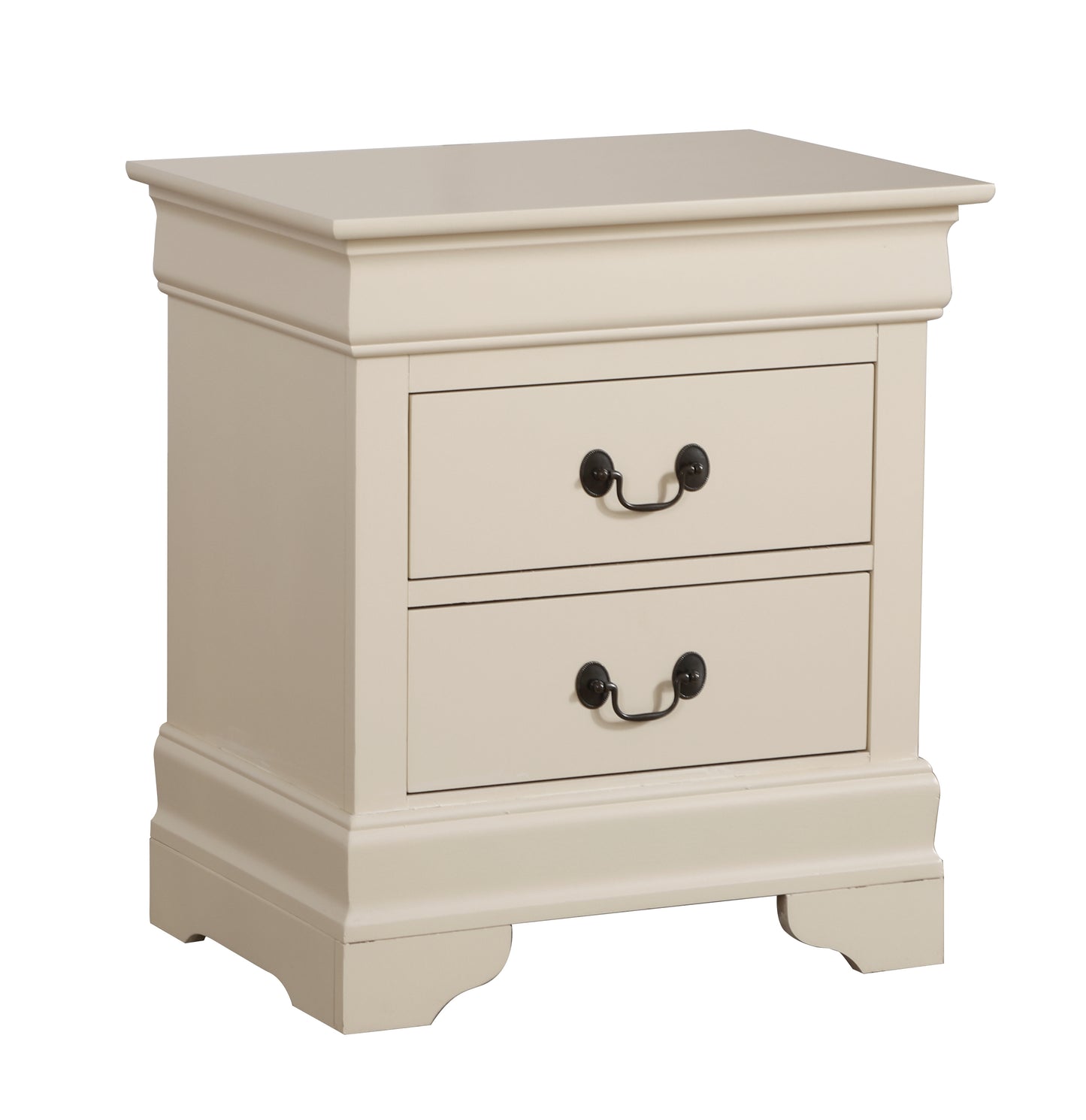 Elegant Beige Nightstand With Classic Design