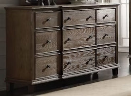 Baudouin Weathered Oak Finish Dresser