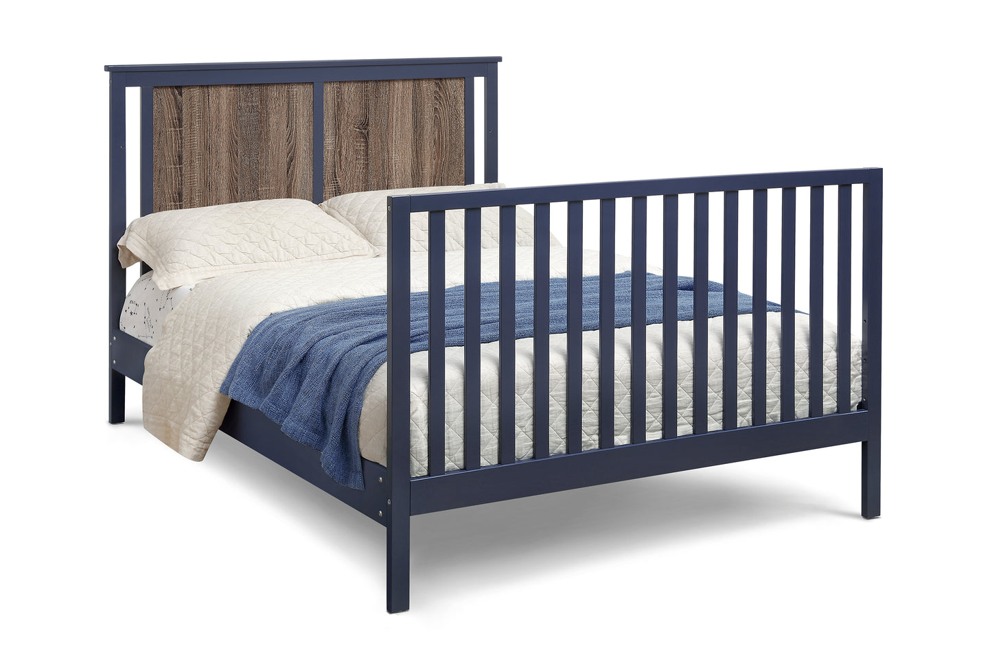 Connelly 4-in-1 Convertible Crib Midnight Blue/Vintage Walnut