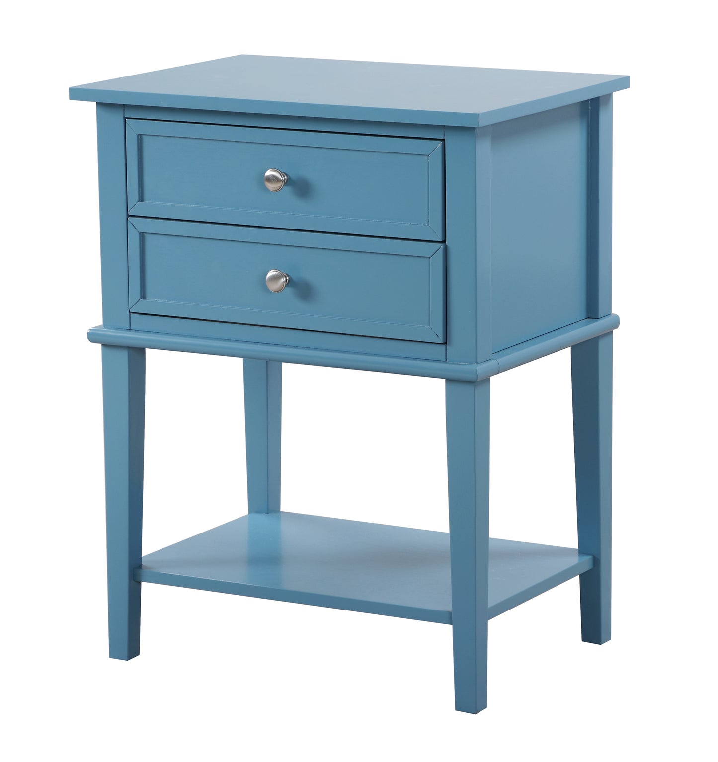 Chic Teal Contemporary Nightstand