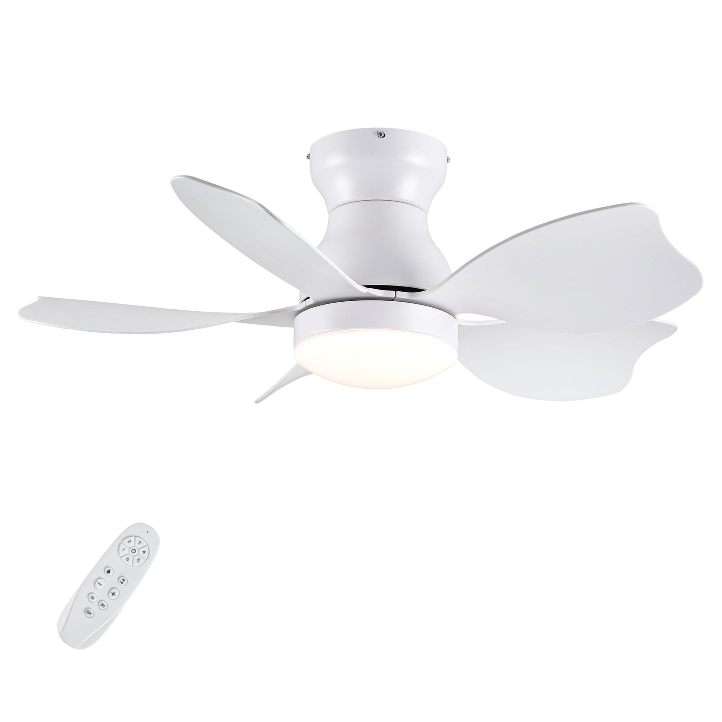 30 In Small Kid's Ceiling Fan Lighting with Remote Control for Small Children Room