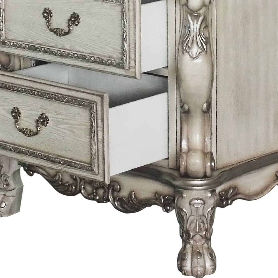 Dresden Vintage Bone White Finish Nightstand