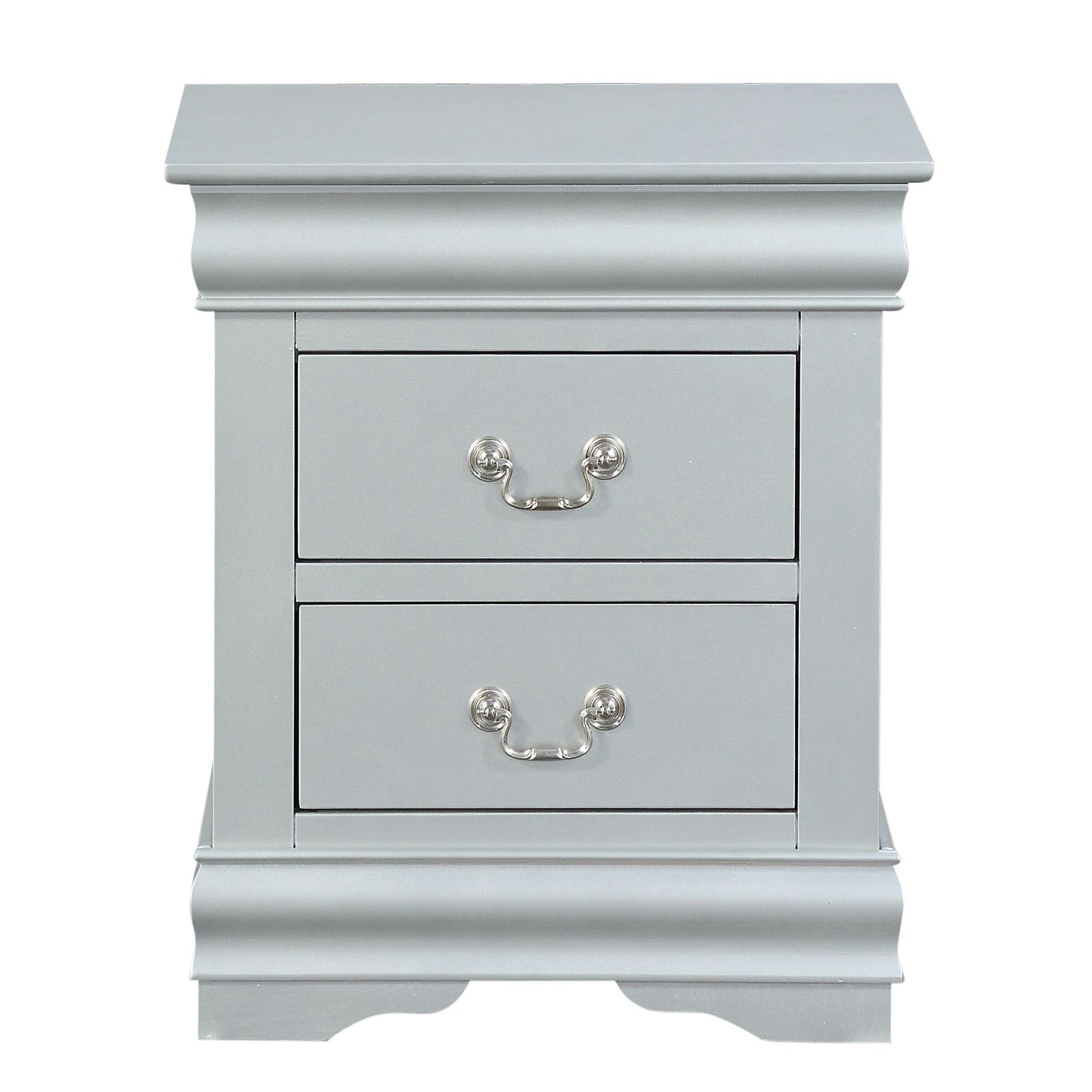 Platinum 2-drawer Nightstand