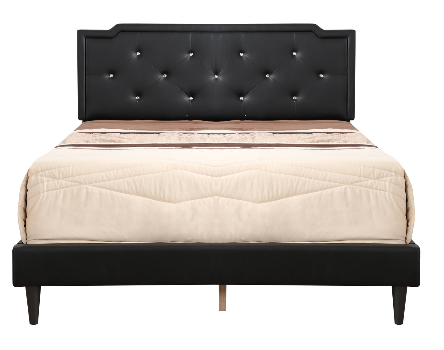 Sleek And Functional Full Bed In Black