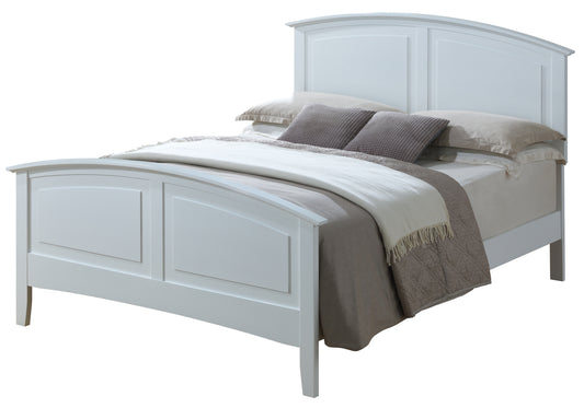 Stylish Casual King Bed In White Finish