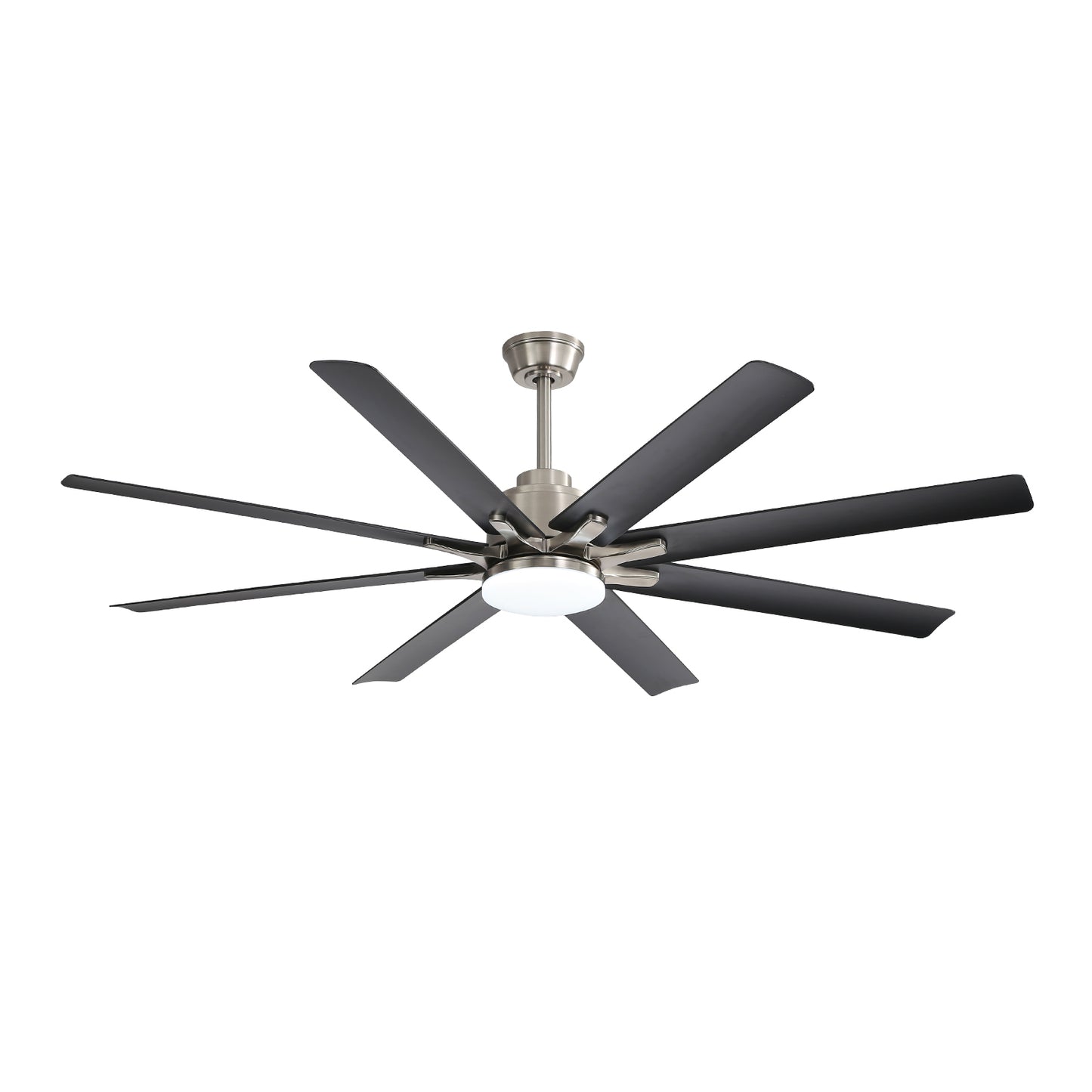 66 Inch Large Ceiling Fan With Dimmable Led Light 8 ABS Blades Smart Remote Control Reversible DC Motor For Living Room