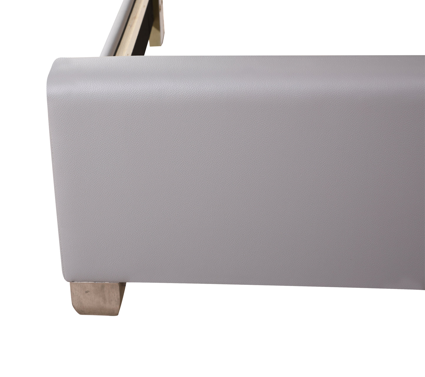 Contemporary Queen Bed In Light Grey