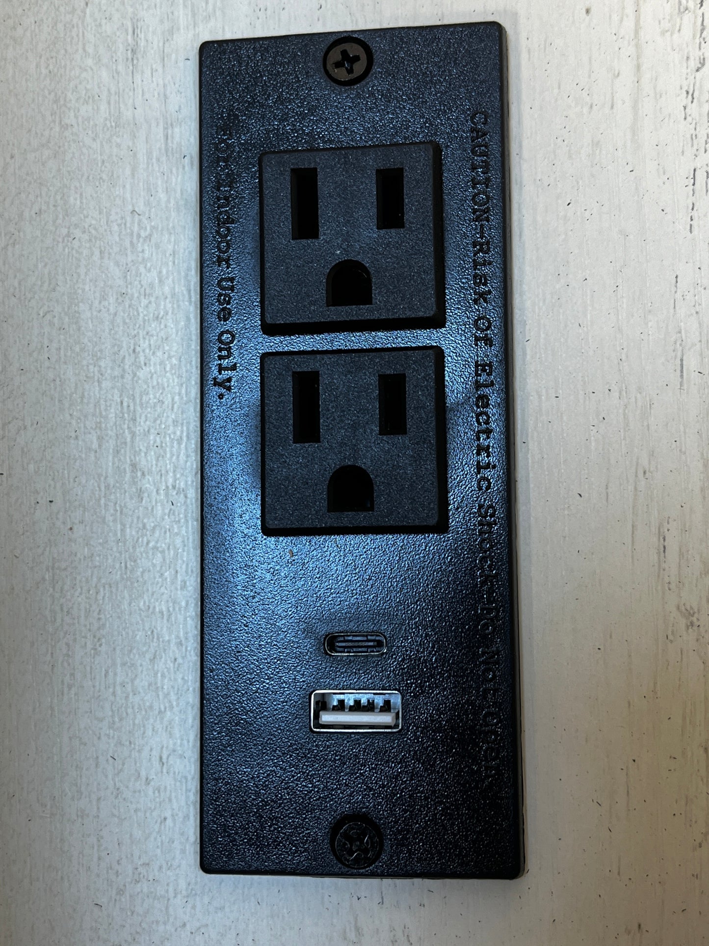 Farmhouse End Table with Charging Station,Night Stand with Barn Door and Drawer, Storage for Bedroom Living Room ,Bedside Table,  Bedside Table Brown+white color