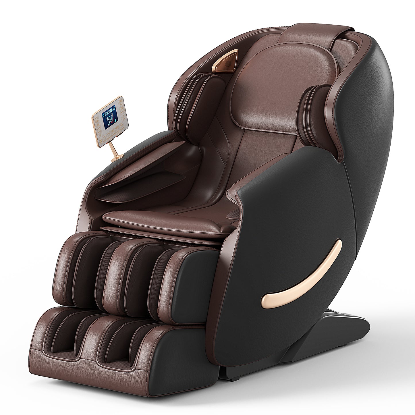 Deluxe Massage Chair, Full Body Zero Gravity Recliner with AI Voice Control, SL Track, Bluetooth, Foot Rollers, Airbags, Heating (Black)