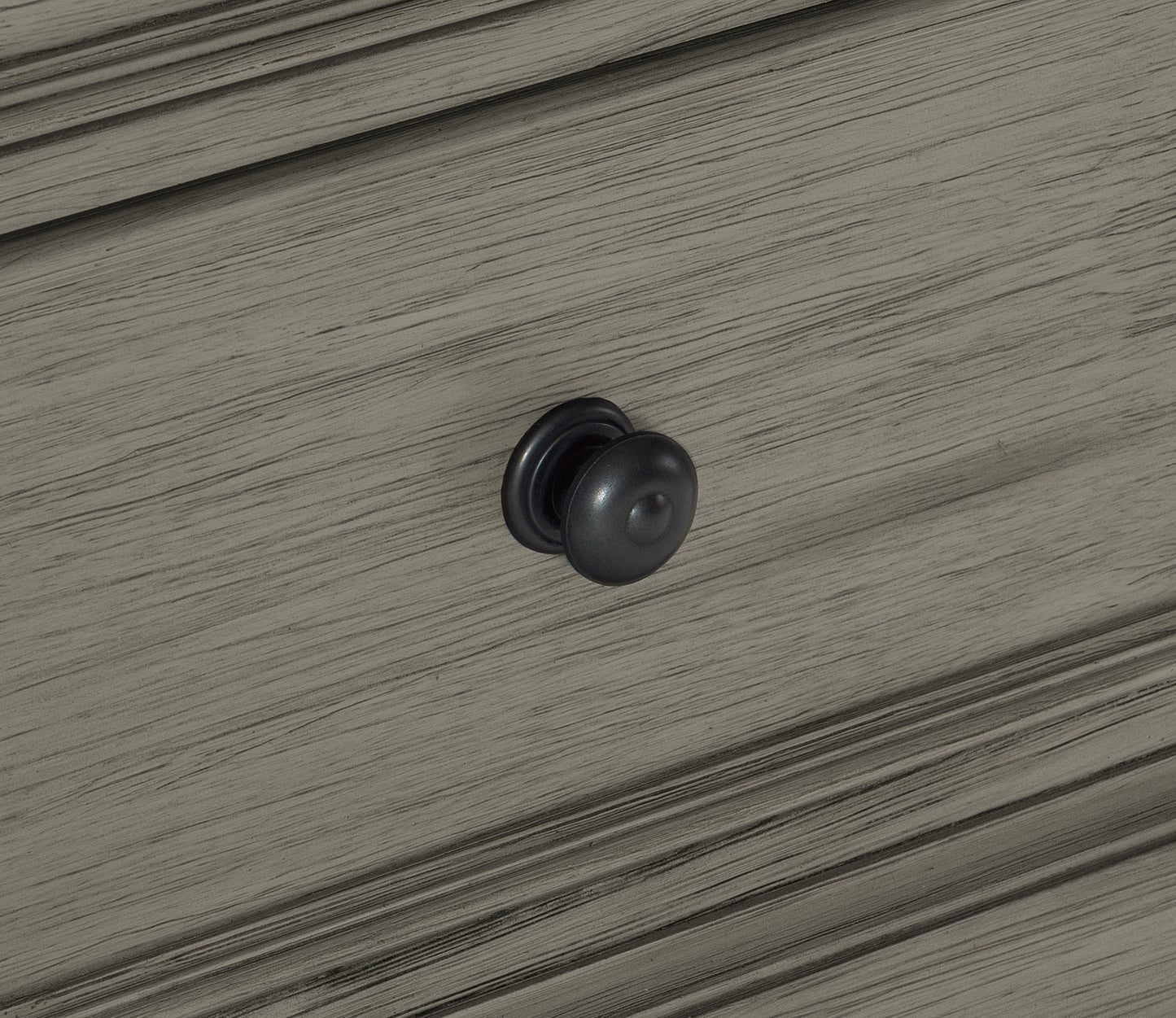 Transitional-Rustic Style Coffee and Antique Gray 2-Drawer Nightstand 1pc Flat Knobs Classic Bedroom Furniture