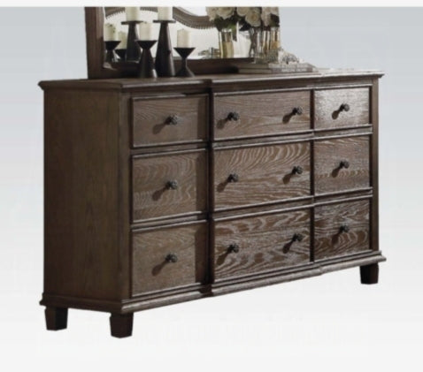 Baudouin Weathered Oak Finish Dresser