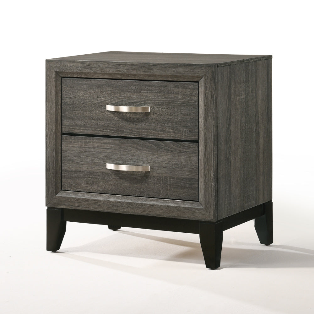 Valdemar Weathered Gray Finish Nightstand