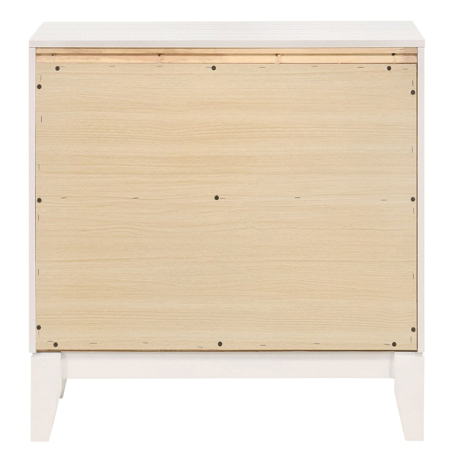 White 2-drawer Nightstand