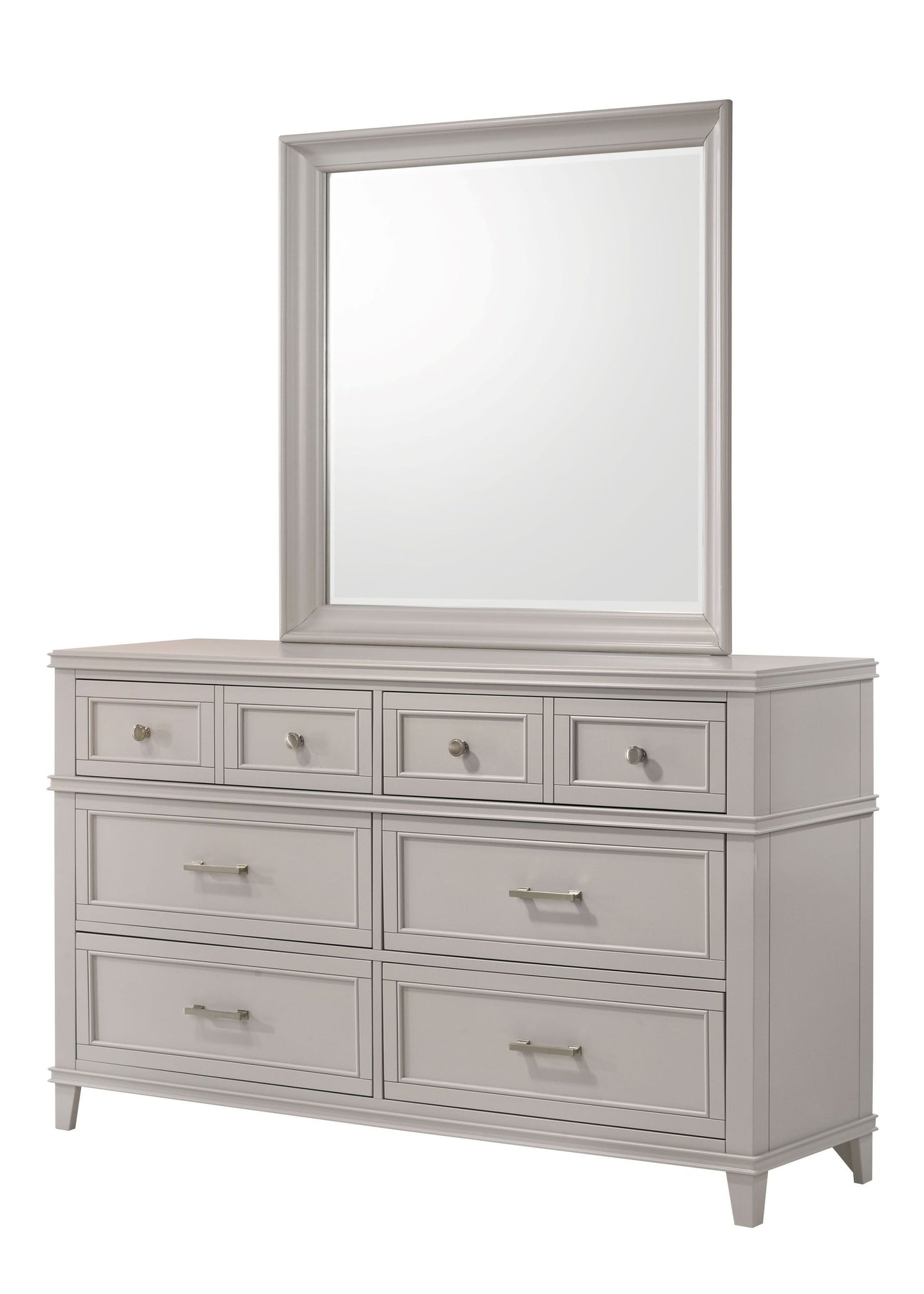 Gray 6 Drawer Dresser