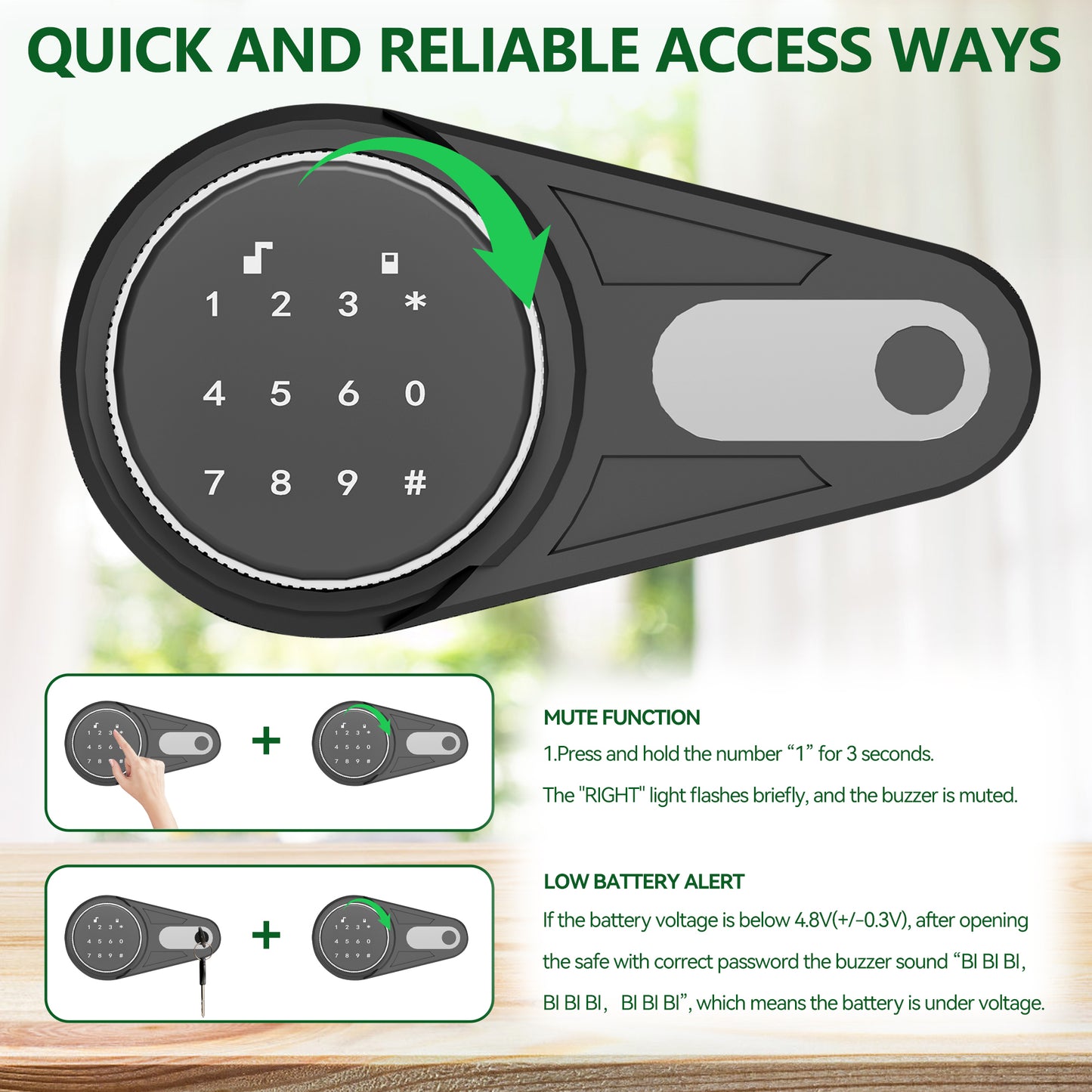 Depository Drop Safe, Front Drop Slot Lock Box with Digital Combination and Anti-Fishing, Silent Deposit Safe Box, Security Money Safe for Cash Slips Expense Business Office Home