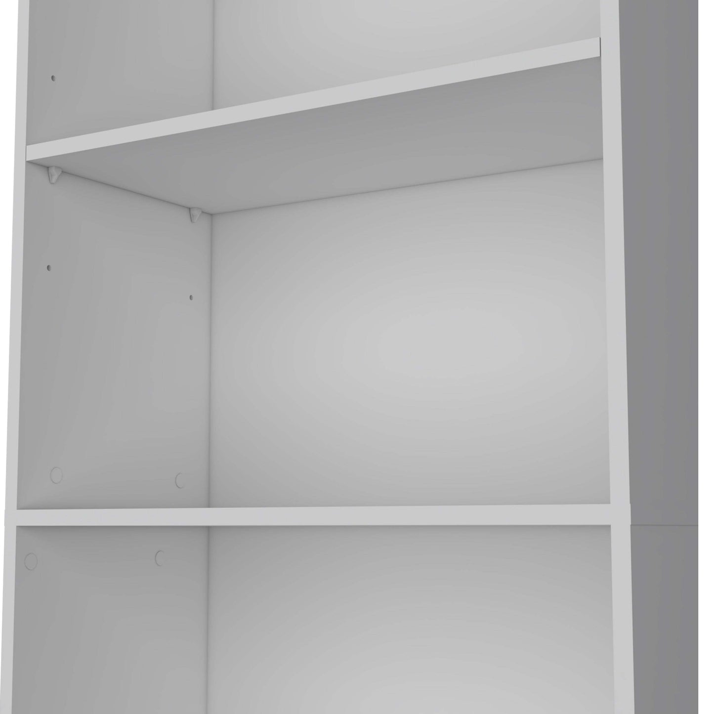 White 5-Shelf Bookcase