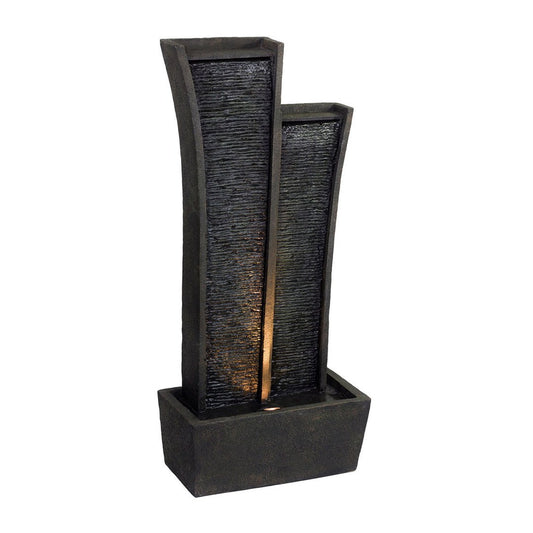 41.5' Tall Polyresin Indoor / Outdoor Fountain with LED Light, Tower Design