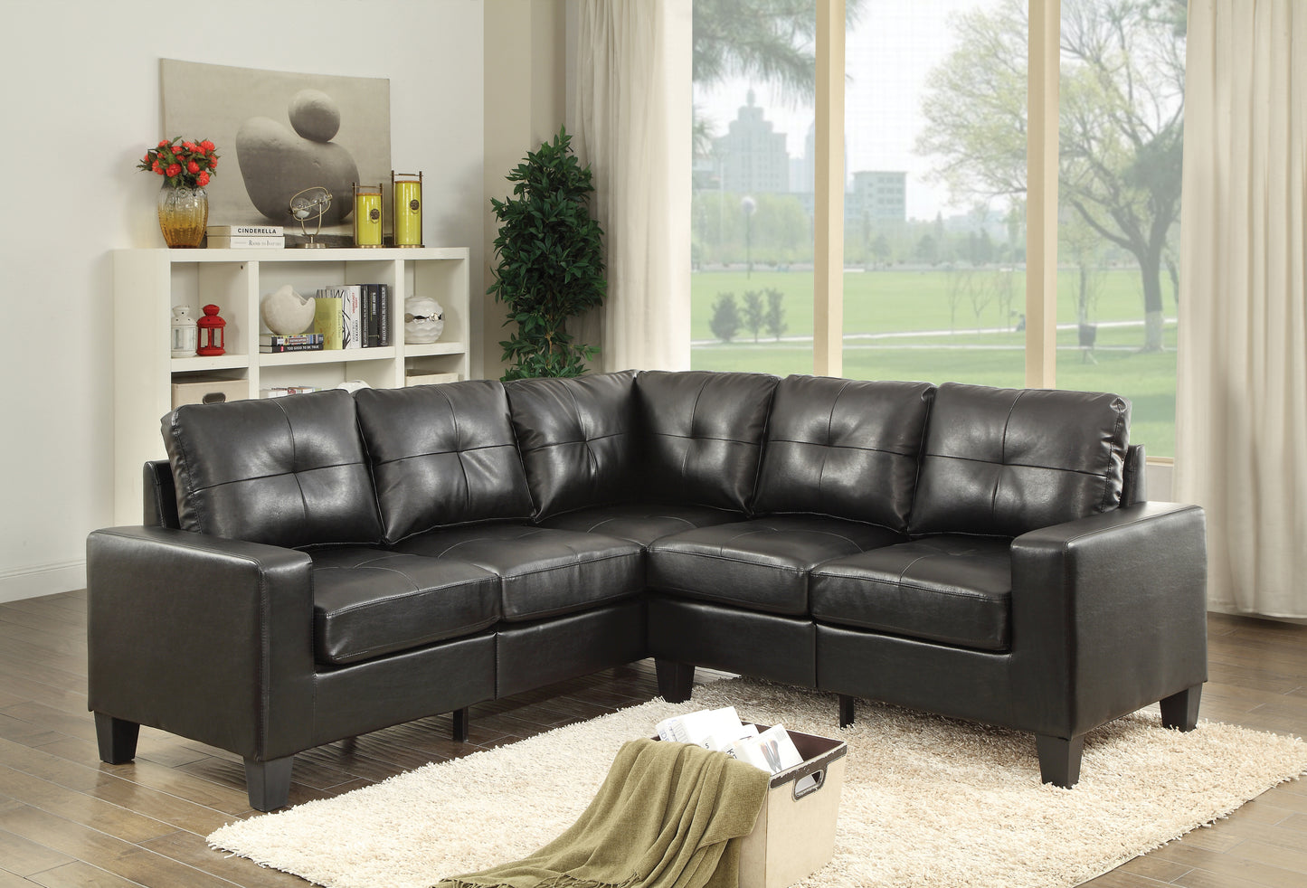 Glory Furniture Newbury G463B-SC SectionalÃŠÃŠ , BLACK