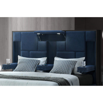 YARIS NAVY BLUE QUEEN BED