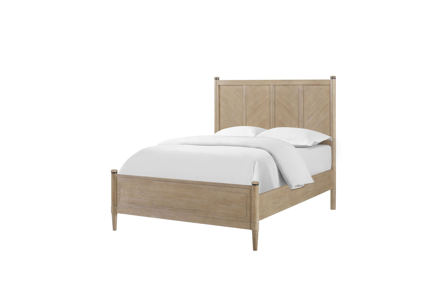 King Lo-Post Bed in Sand Colored Finish