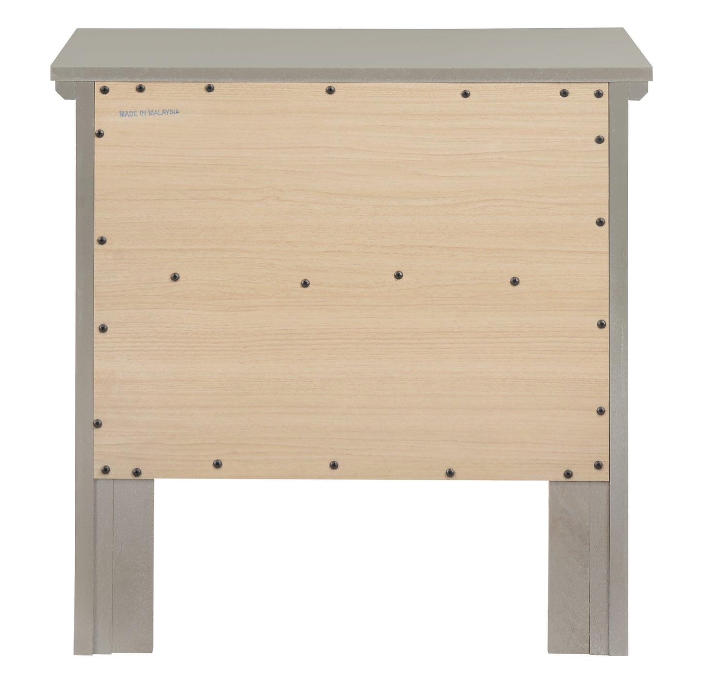 Elegant Silver Champagne Nightstand