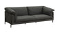 Tadi Black Top Grain Leather Sofa