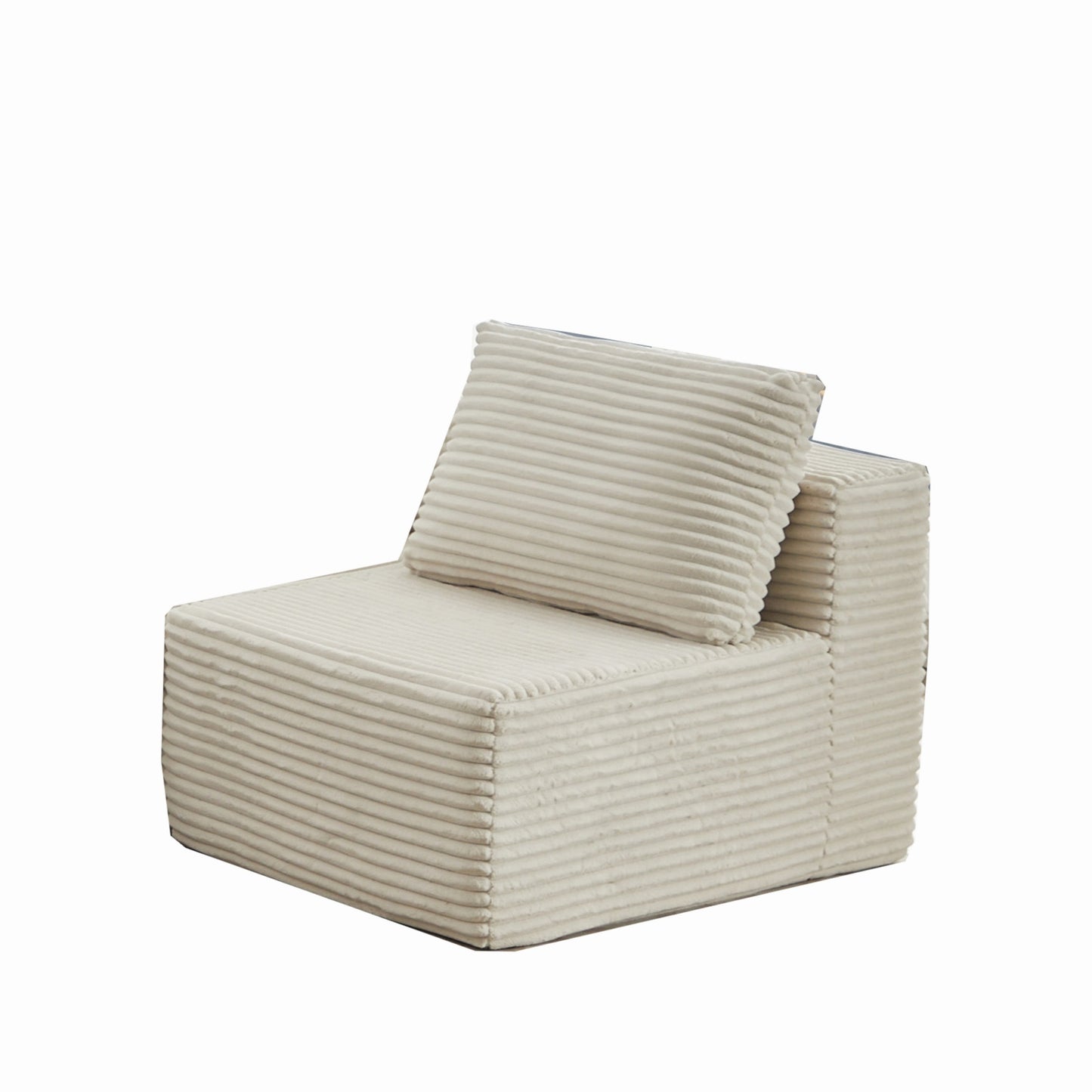 Modular Sectional Couches for Living Room: Single Seat (Beige),Can extend an L-shaped sofa or transform it into a U-shaped sofa.  SF502EBG