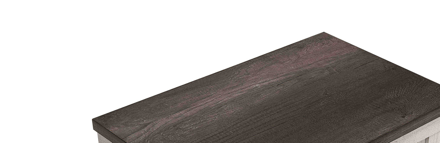 1pc Farmhouse Style Four Drawer Chest Beige Finish Rustic Bedroom Solid Wood Wooden Furniture