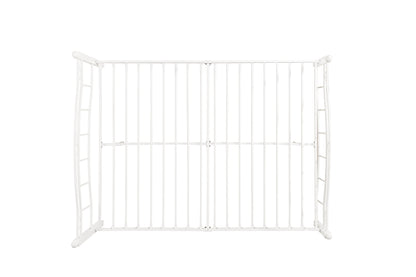 Queen Size Metal Bed Frame with Headboard and Footboard White