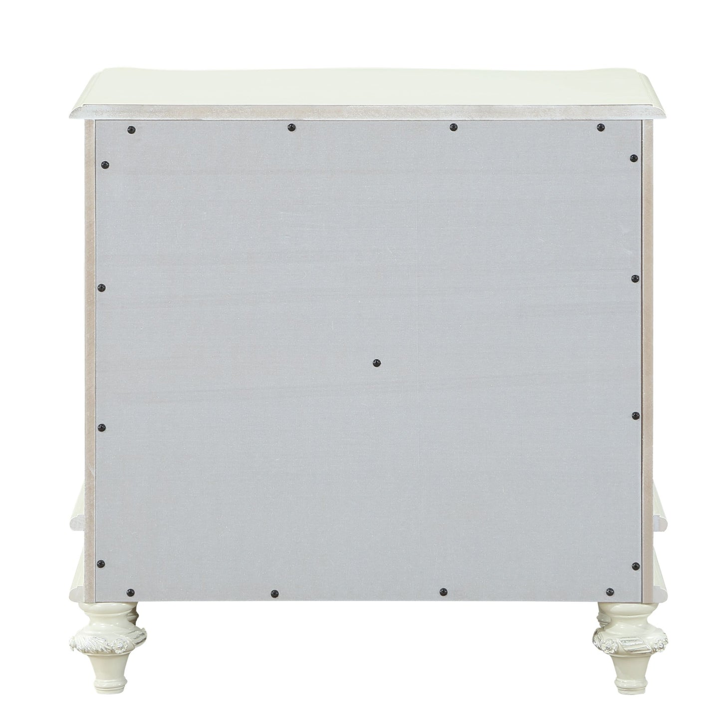 Ivory 2-Drawer Nightstand