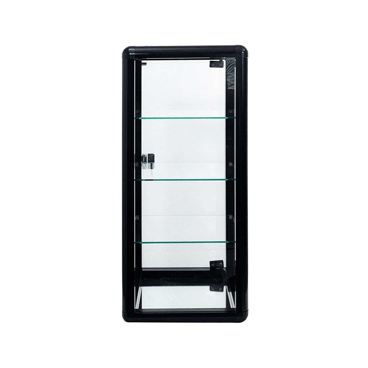 Tempered Glass Counter Top Display Showcase with Sliding Glass Door and Lock,Standard Aluminum Framing with Sliding Glass Door and Lock-display cabinet